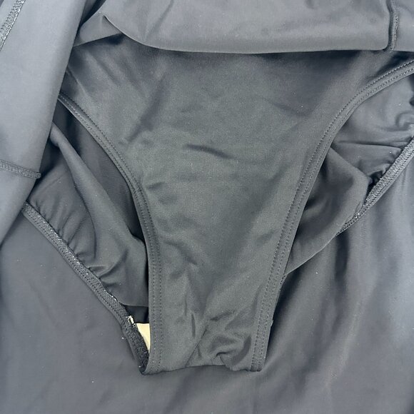 Fashion Bug Womens Black Swim Skort 16W Plus Size Stretch Comfortable - Picture 7 of 11